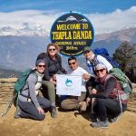 4 Clients with 1 Guide in Thapla Danda