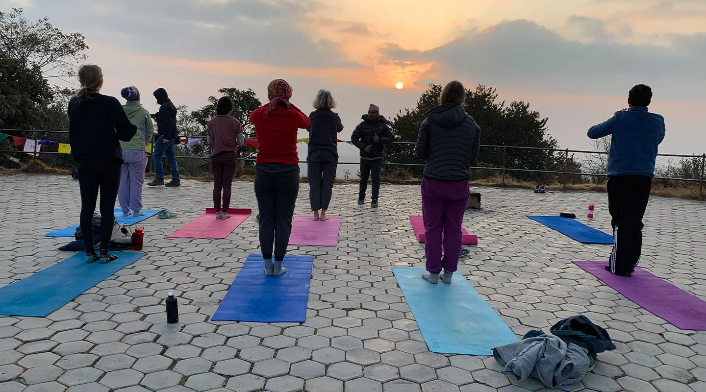 Yoga in Himalayas